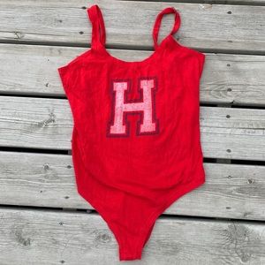 Tommy Hilfiger X UO Red Graphic Bodysuit